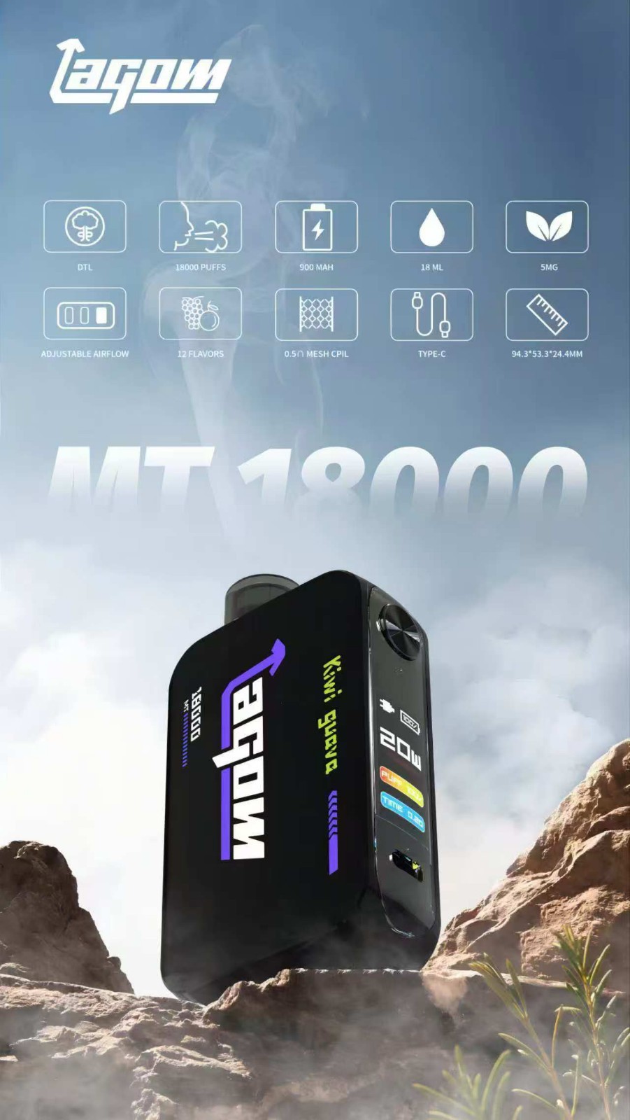 Lagom MT 18000 Puffs Disposable Vape